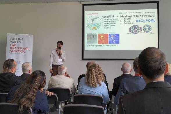 Mladý vedec z Fyzikálneho ústavu SAV na svetové finále Falling Walls Science Summit v Berlíne