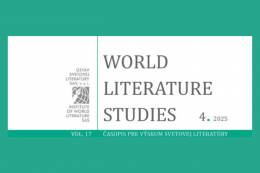 Nové číslo World Literature Studies: Slovenská...